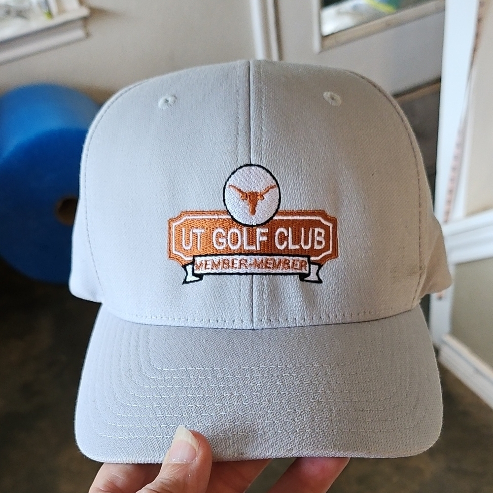 Grey Yupoong Flex Fit 110 Lightweight Knit Cap UT Longhorns GOLF CLUB Member Hat